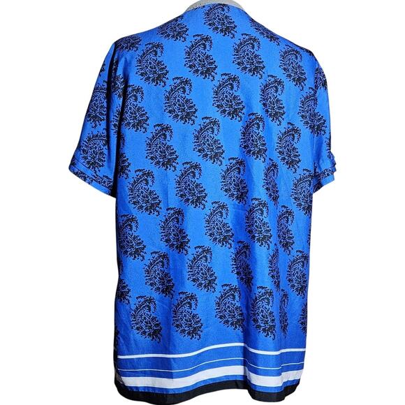 Banana Republic Blue Printed Blouse Size Small - Picture 2 of 3